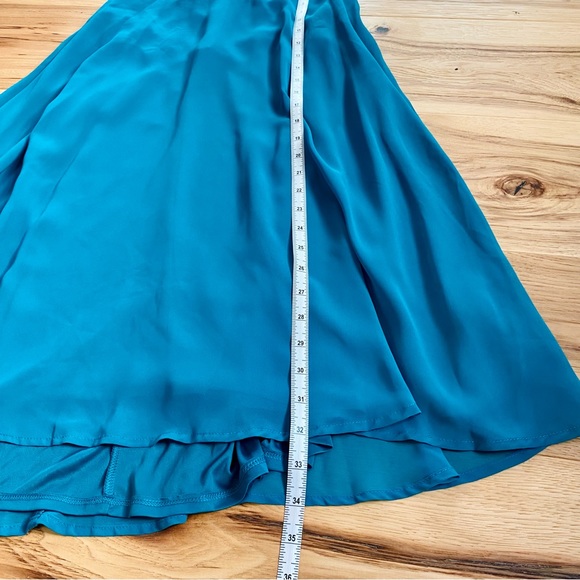 Express trapeze flowy Strappy dress in teal sz small NWT - Picture 6 of 11